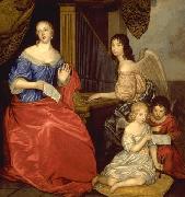 Sir Peter Lely Louise de La Valliere and her children Spain oil painting artist